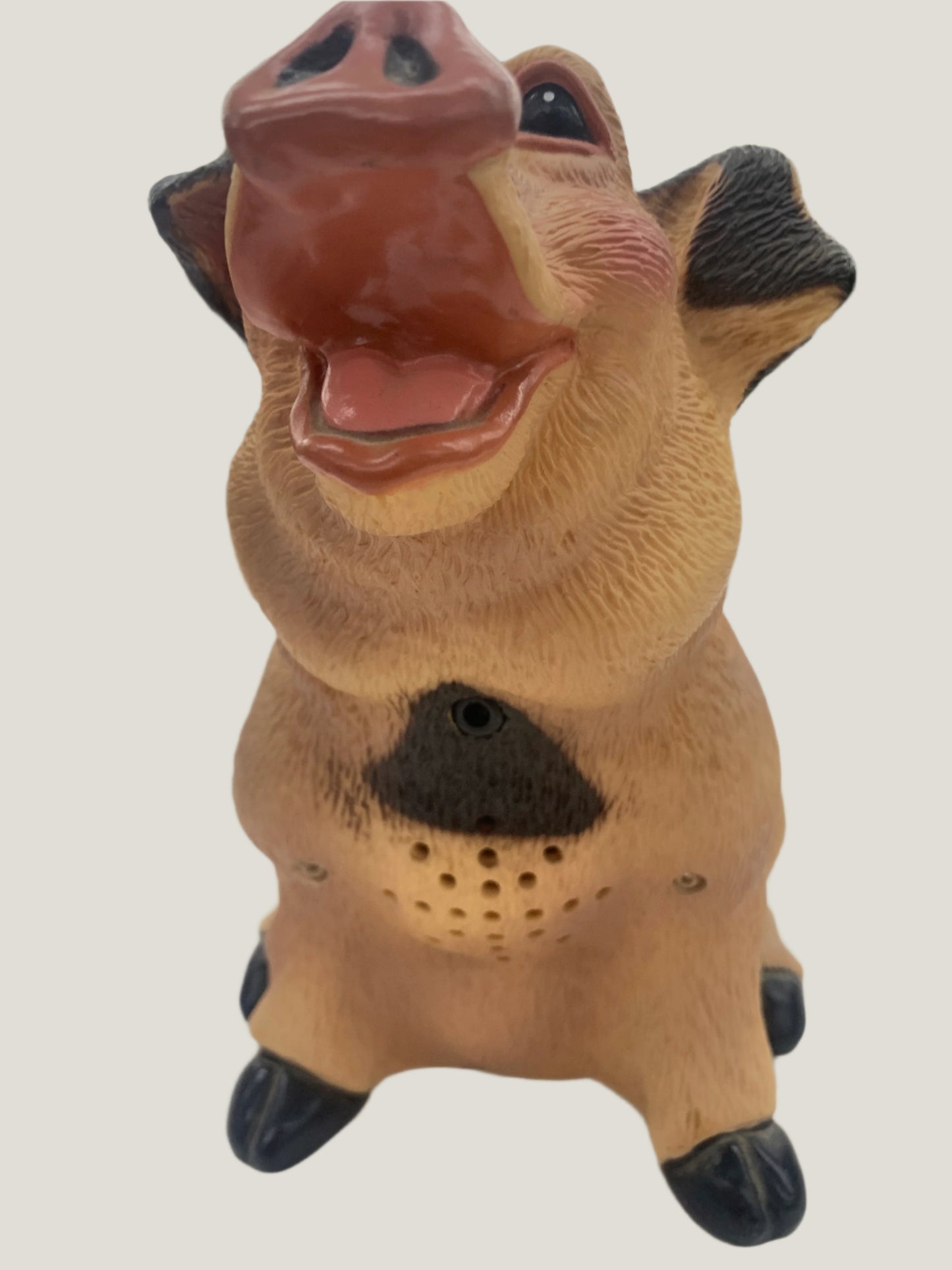 Vintage 1996 Sam Electronics snorting pig 7" statue figurine