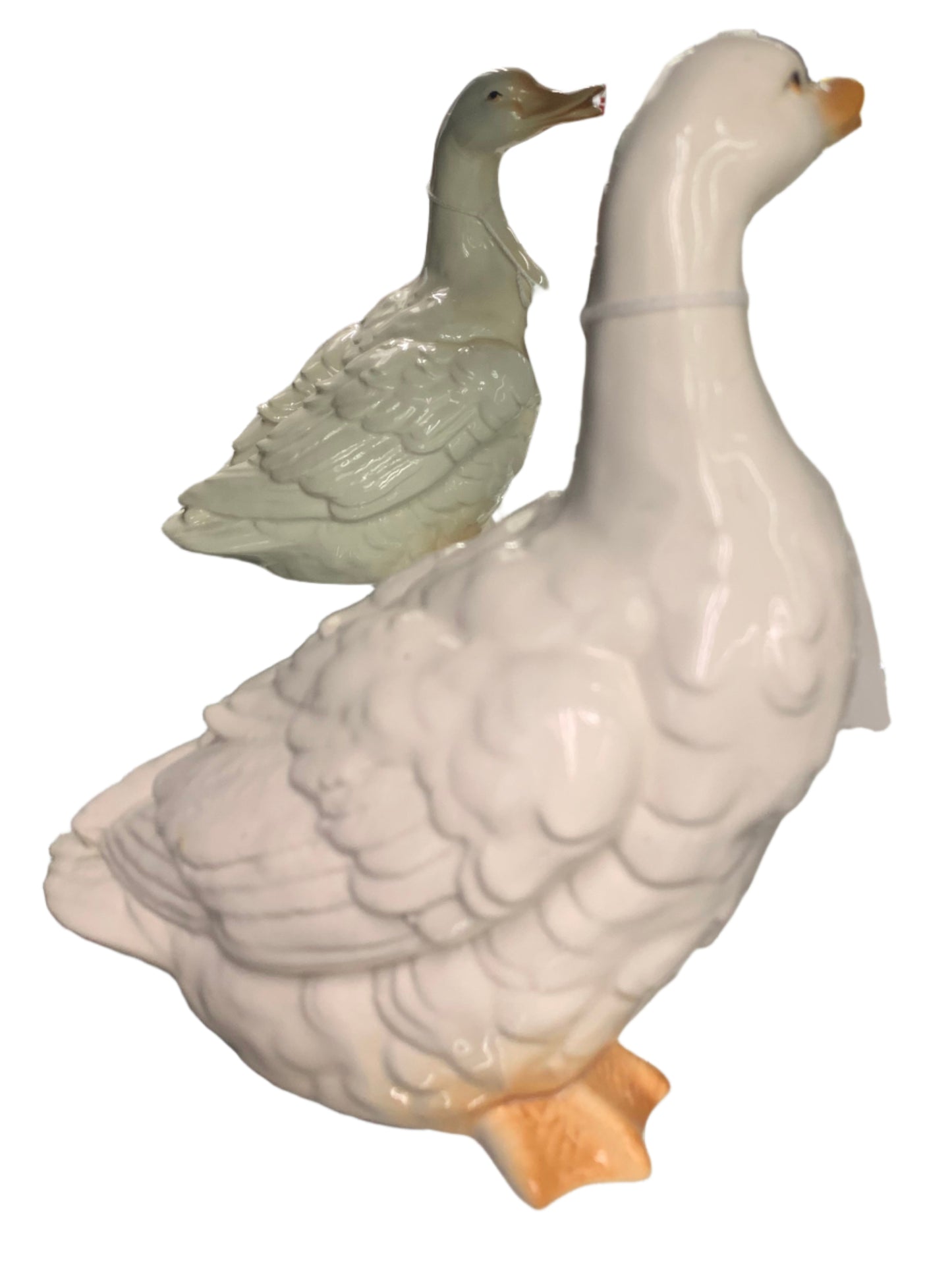 VINTAGE PORCELEAN DUCK FIGURINE