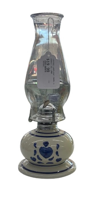vintage Lamplight Farms ceramic oil lamp