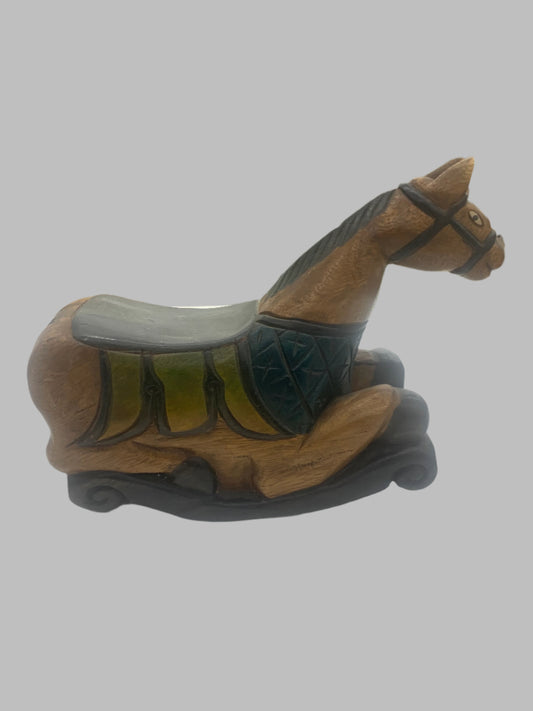 VINTAGE COLLECTIBLE HAND CARVED HORSE
