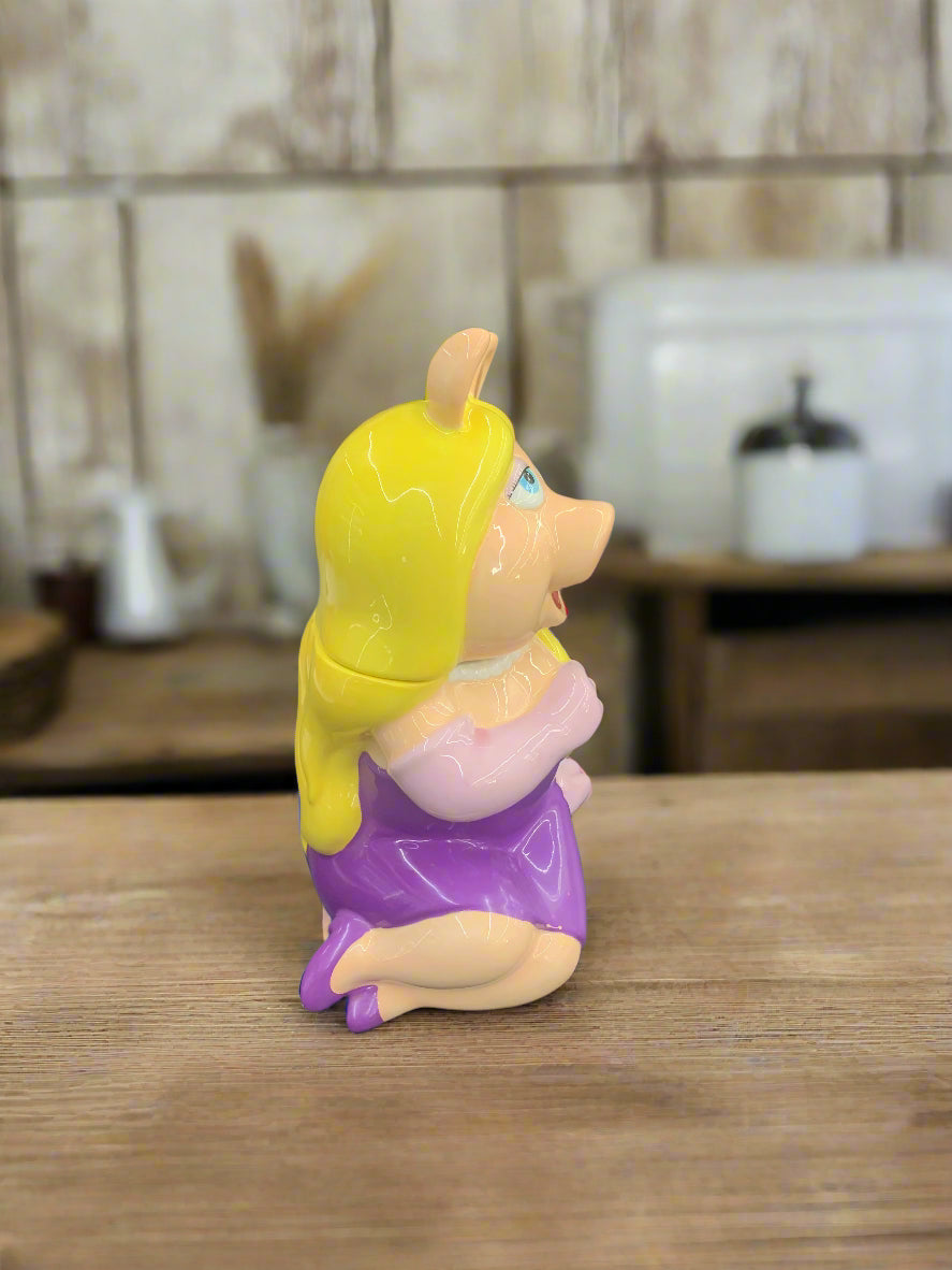 MUPPETS MRS PIGGY AND KERMIT COOKIE JAR