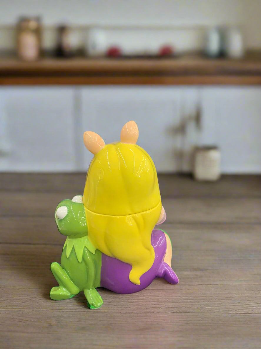 MUPPETS MRS PIGGY AND KERMIT COOKIE JAR