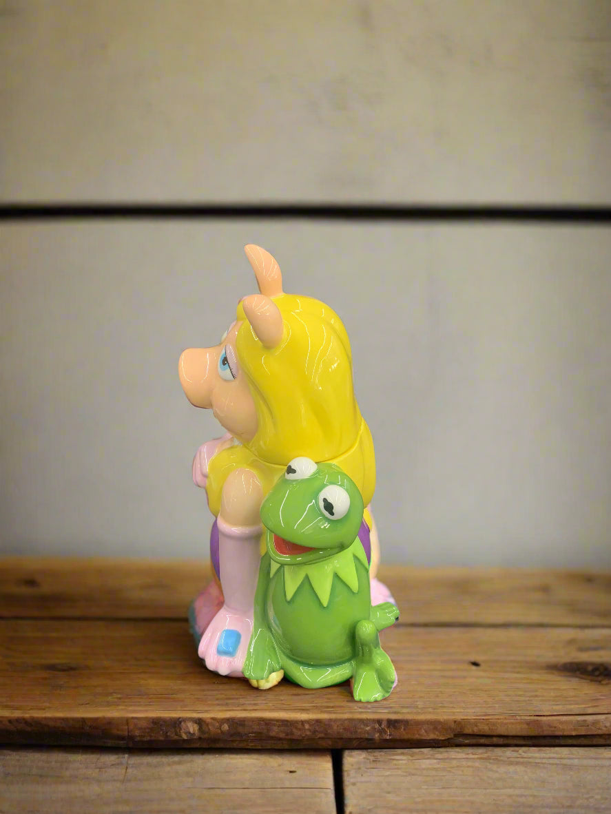 MUPPETS MRS PIGGY AND KERMIT COOKIE JAR