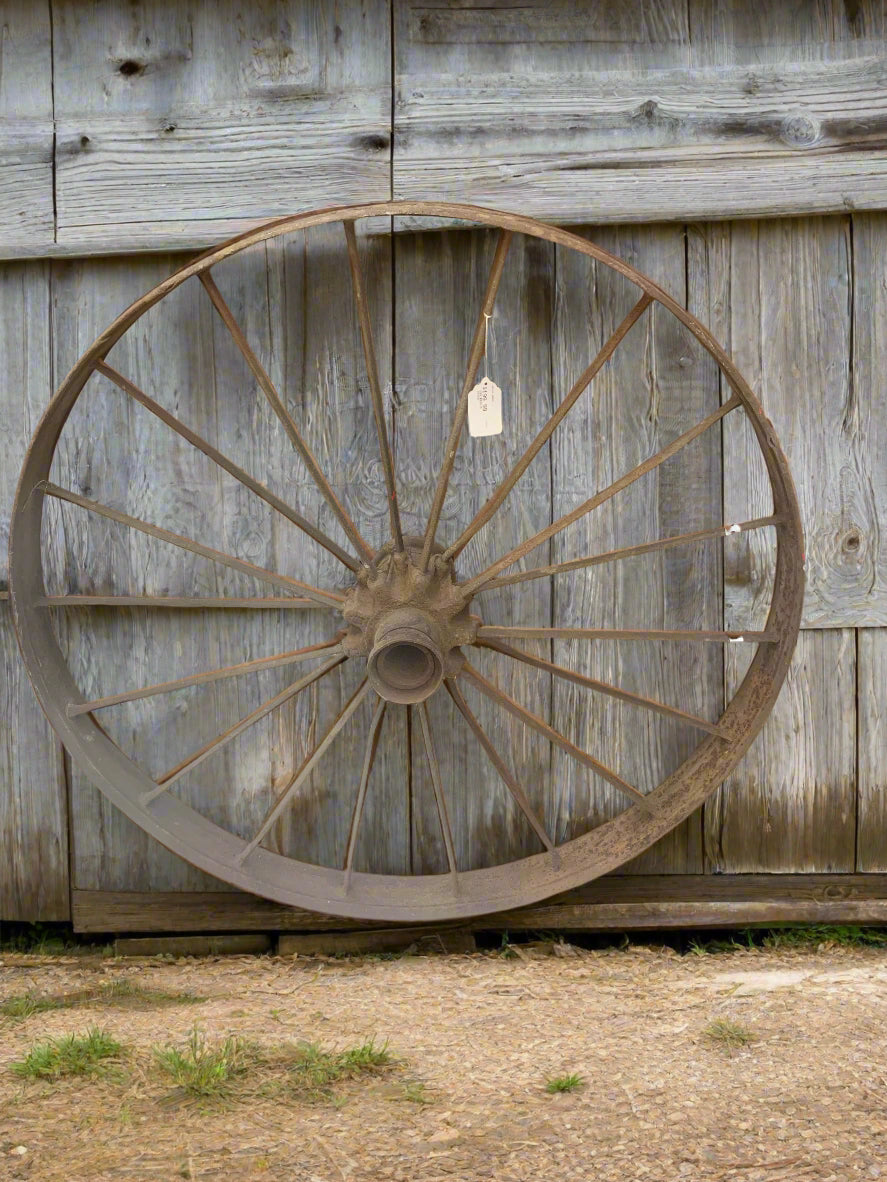 STEEL VINTAGE WAGON WHEEL