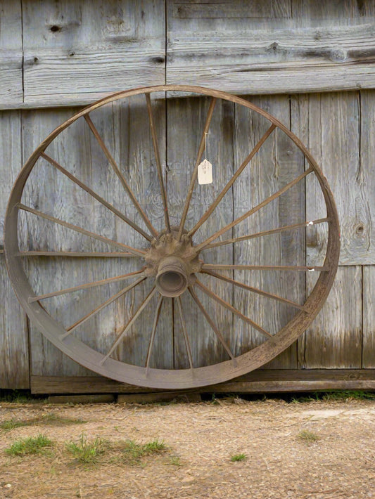 STEEL VINTAGE WAGON WHEEL